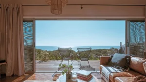 baie vitrée à galandage